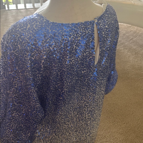 Ombre Sequin Dolman Top - Picture 6 of 7